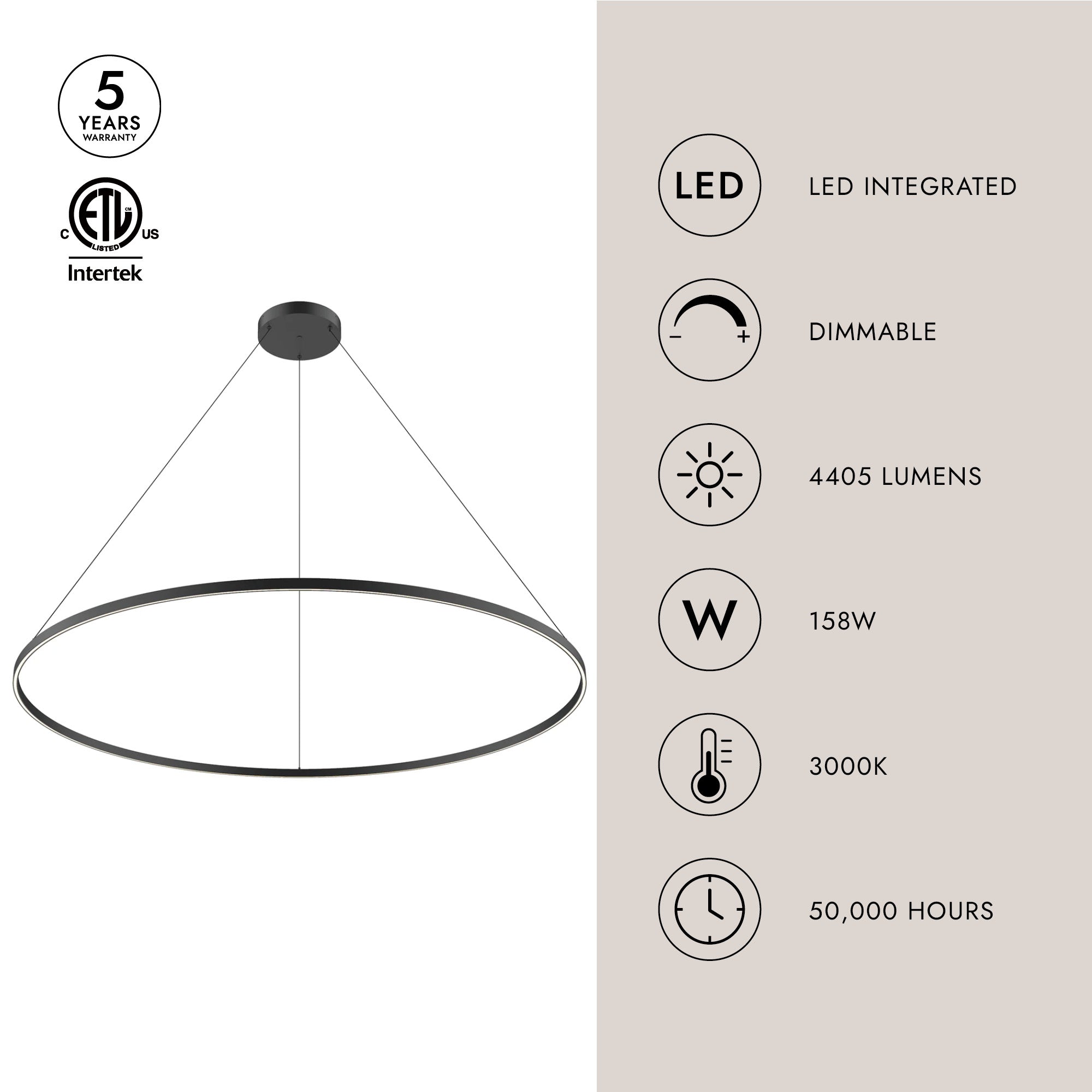 Cerchio 72-in Pendant
