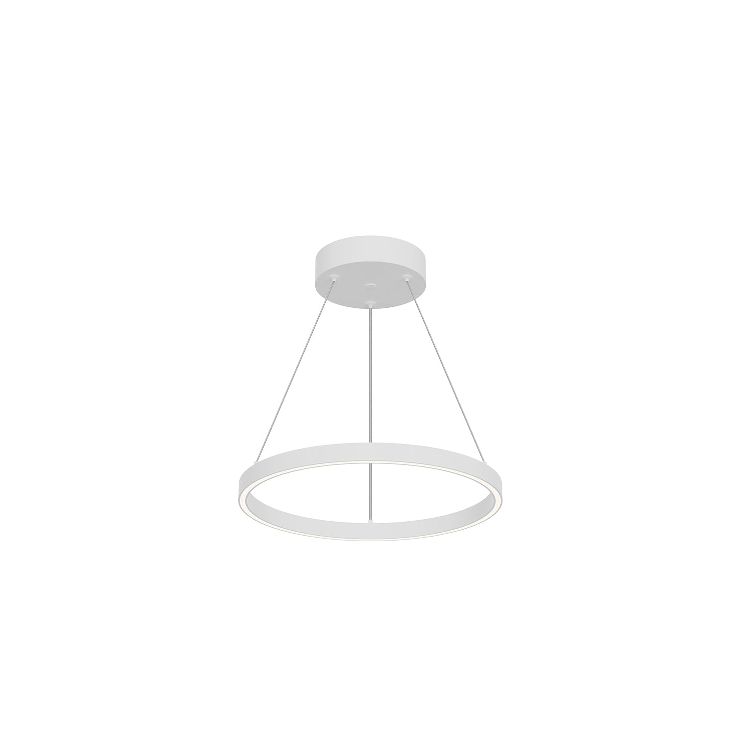 Cerchio 18-in Up/Down Pendant — White [Universal Voltage and 0-10 Dimming]