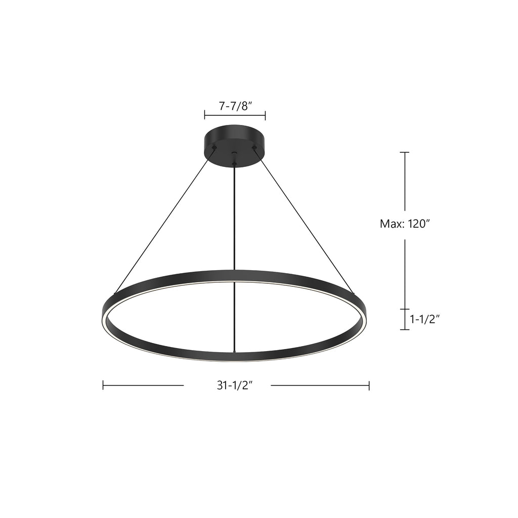 Cerchio 32-in Up/Down Pendant