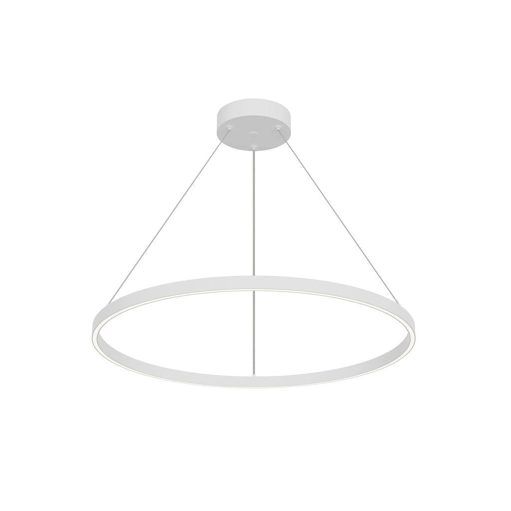 Cerchio 32-in Up/Down Pendant — White [Universal Voltage and 0-10 Dimming]