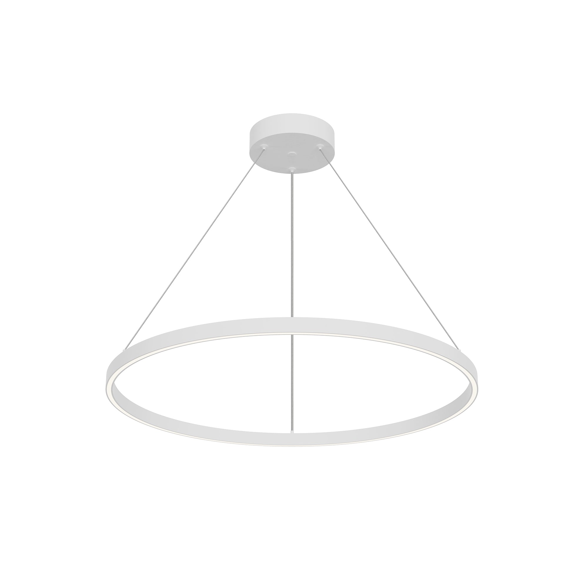 Cerchio 32-in Up/Down Pendant — White [Universal Voltage and 0-10 Dimming]