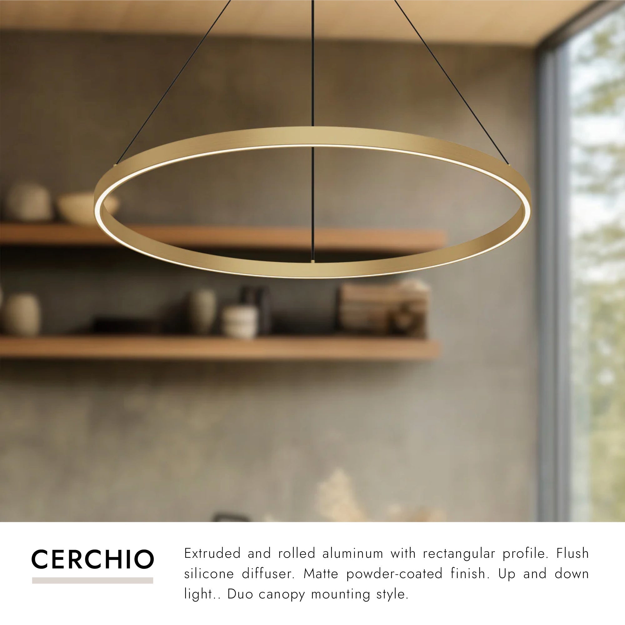 Cerchio 32-in Up/Down Pendant