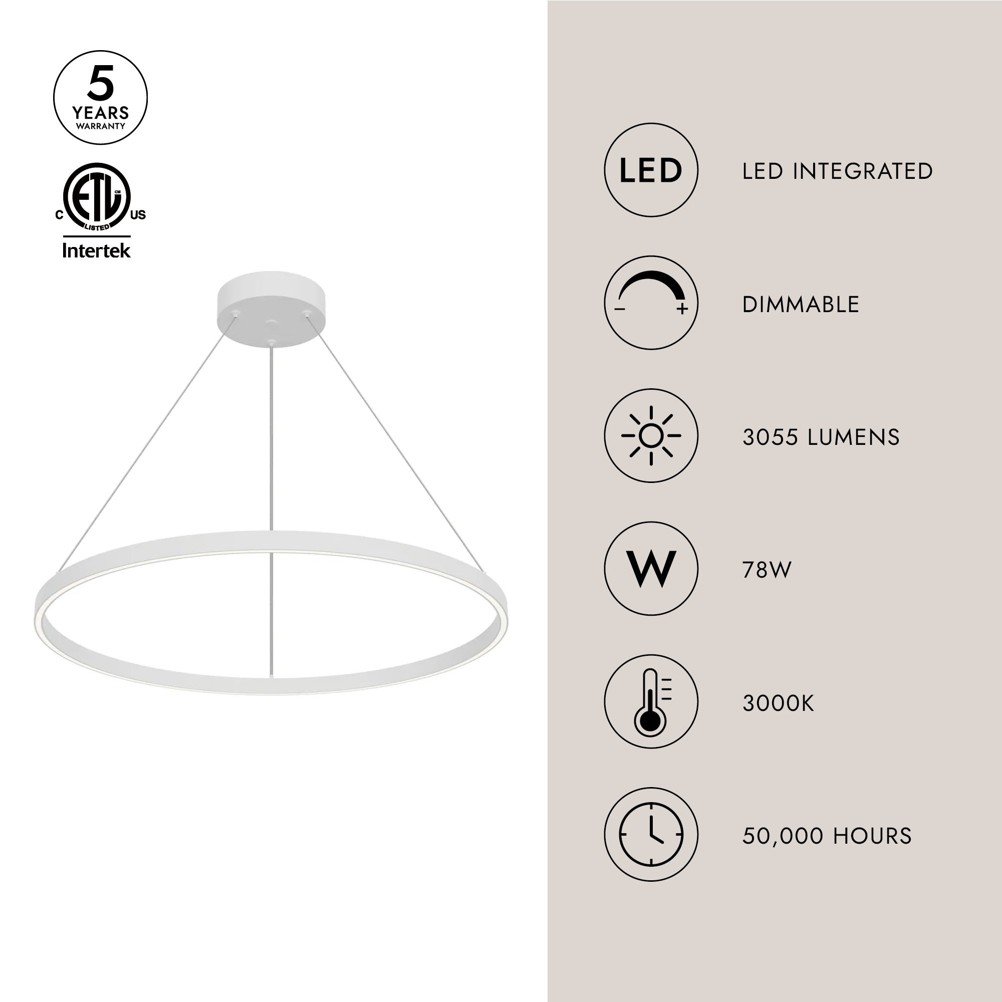 Cerchio 32-in Up/Down Pendant