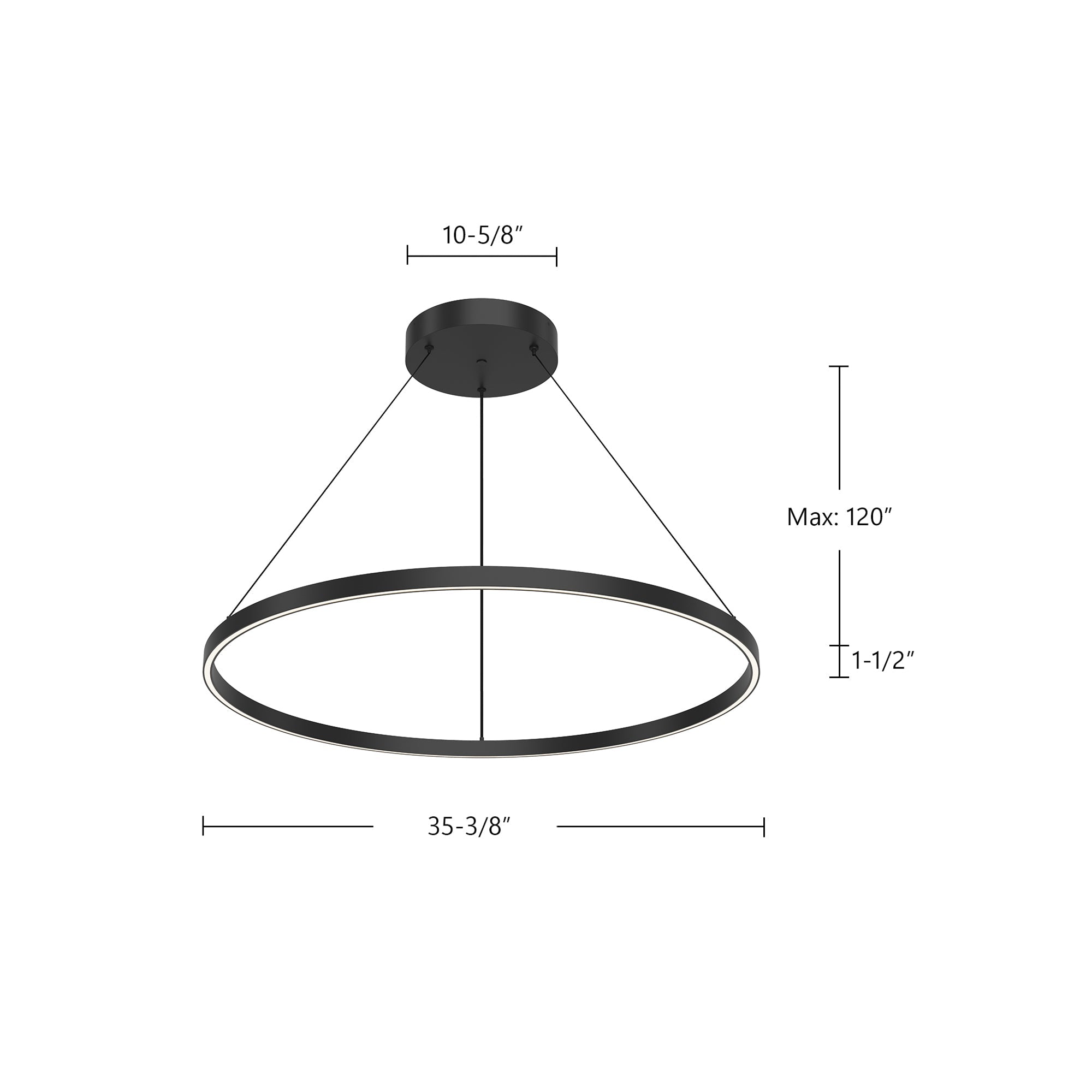 Cerchio 36-in Up/Down Pendant