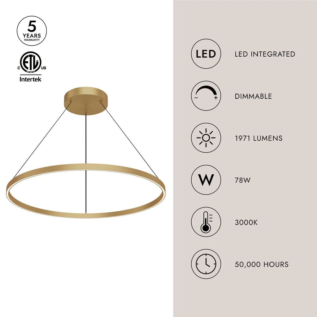 Cerchio 36-in Up/Down Pendant