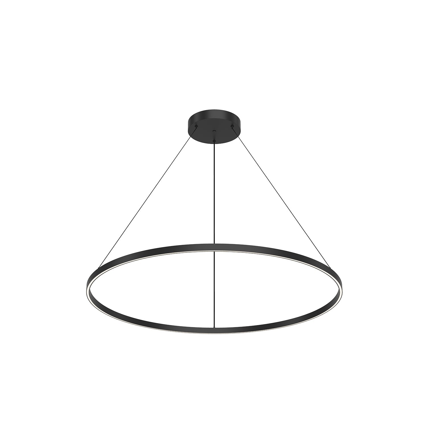 Cerchio 48-in Up/Down Pendant — Black [Universal Voltage and 0-10 Dimming]