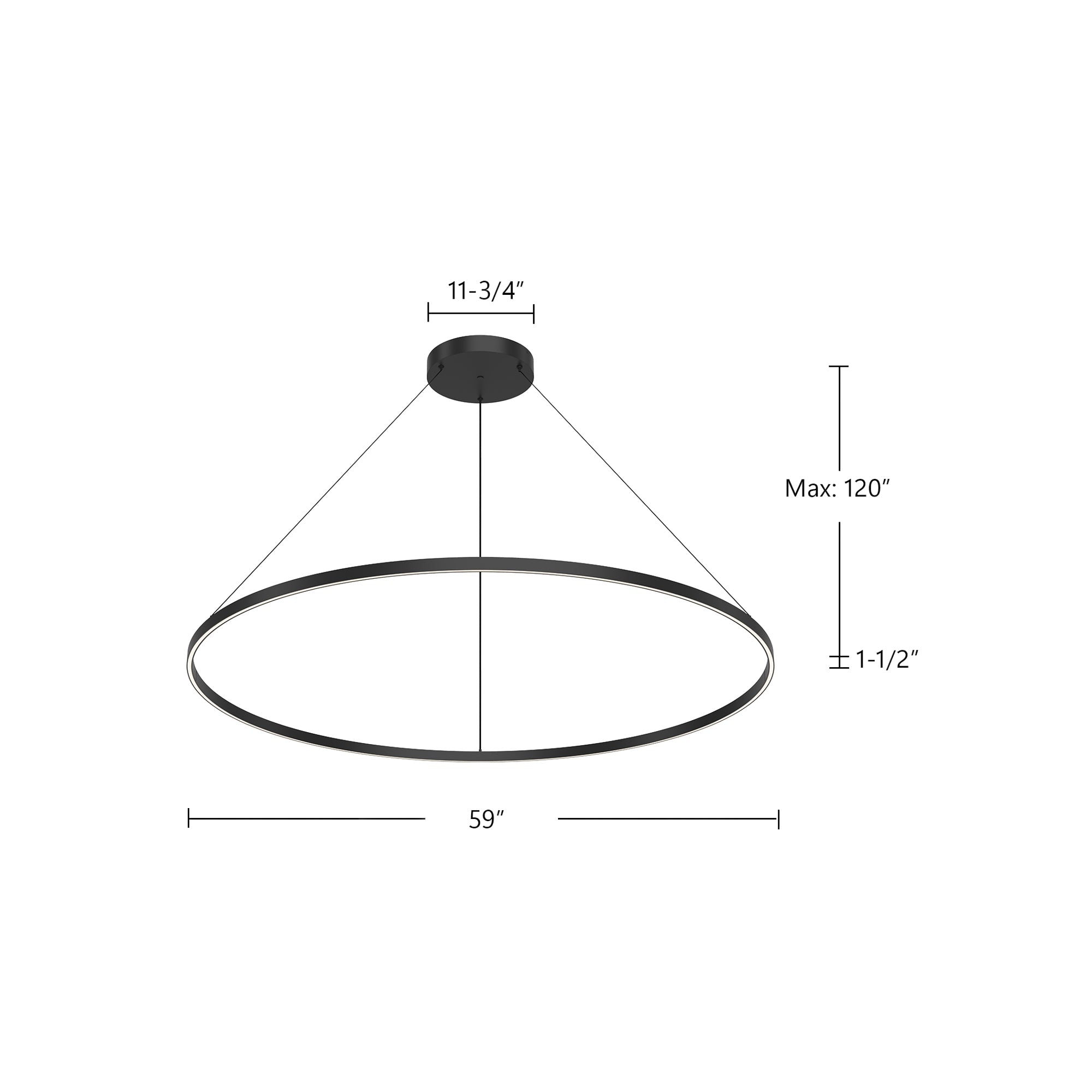 Cerchio 60-in Up/Down Pendant