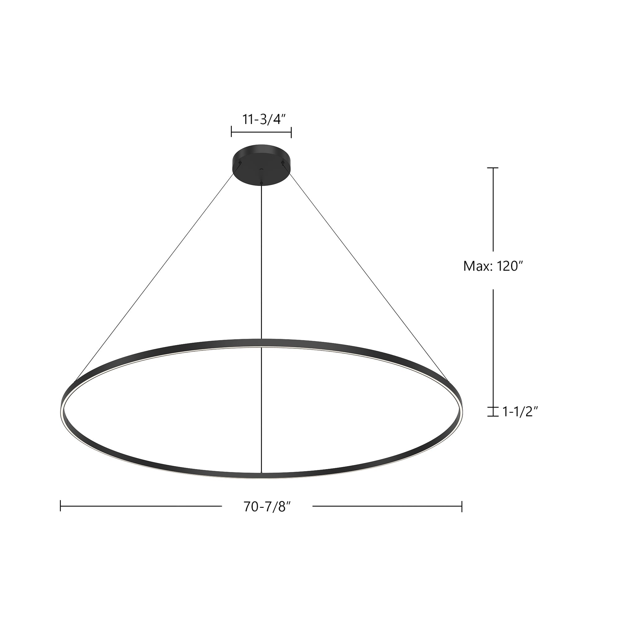 Cerchio 72-in Up/Down Pendant