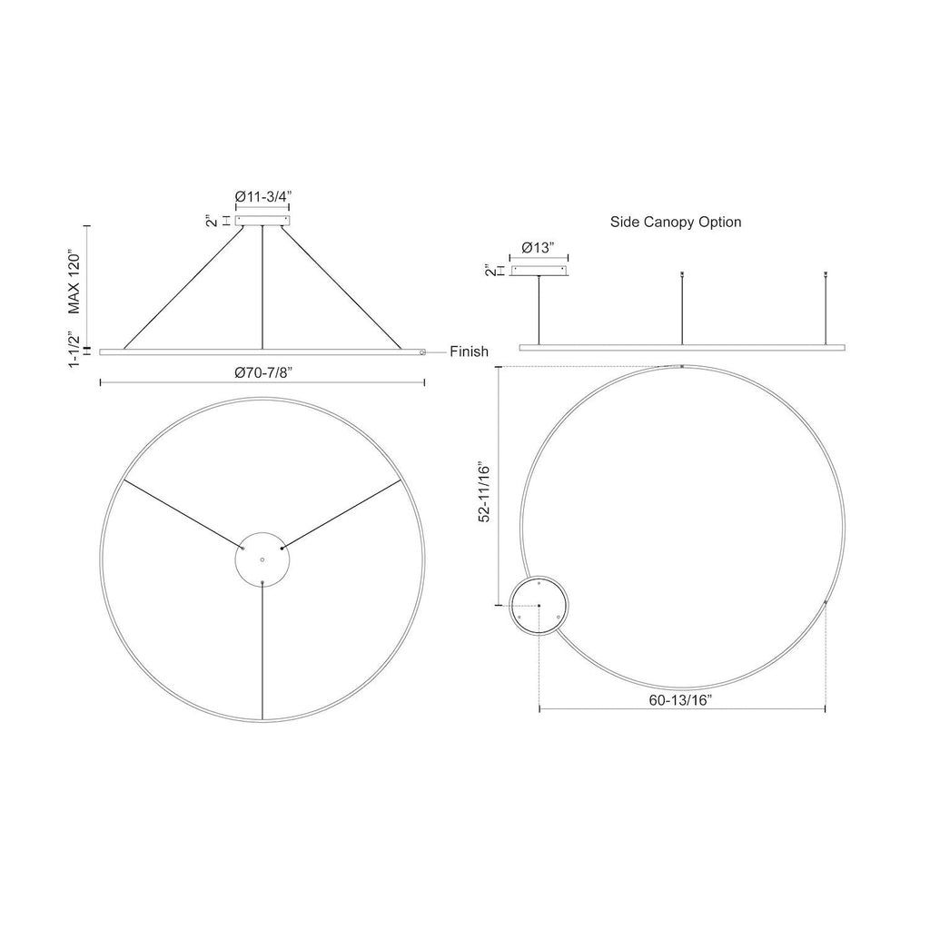 Cerchio 72-in Up/Down Pendant