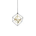 Monza 26-in Chandelier — Black/Antique Brass [Universal Voltage]