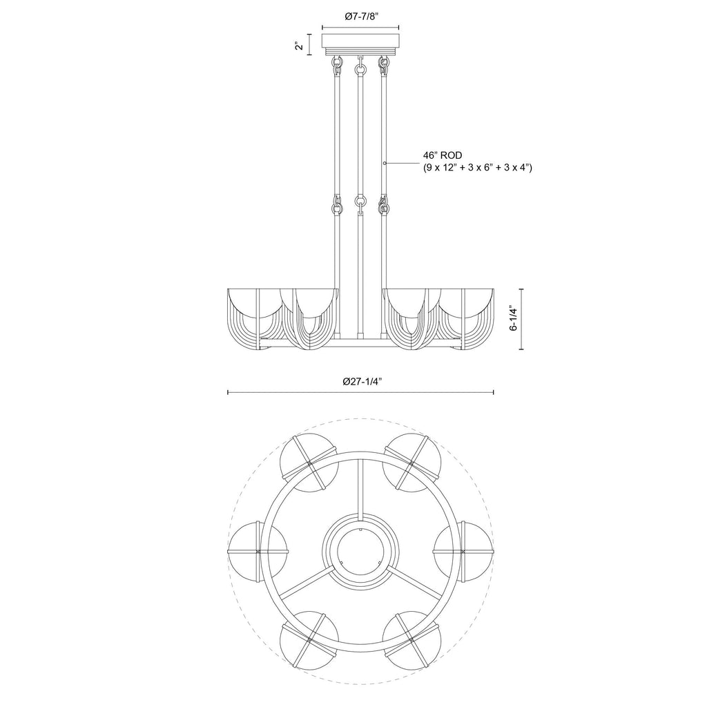 Colette 27-inch Chandelier