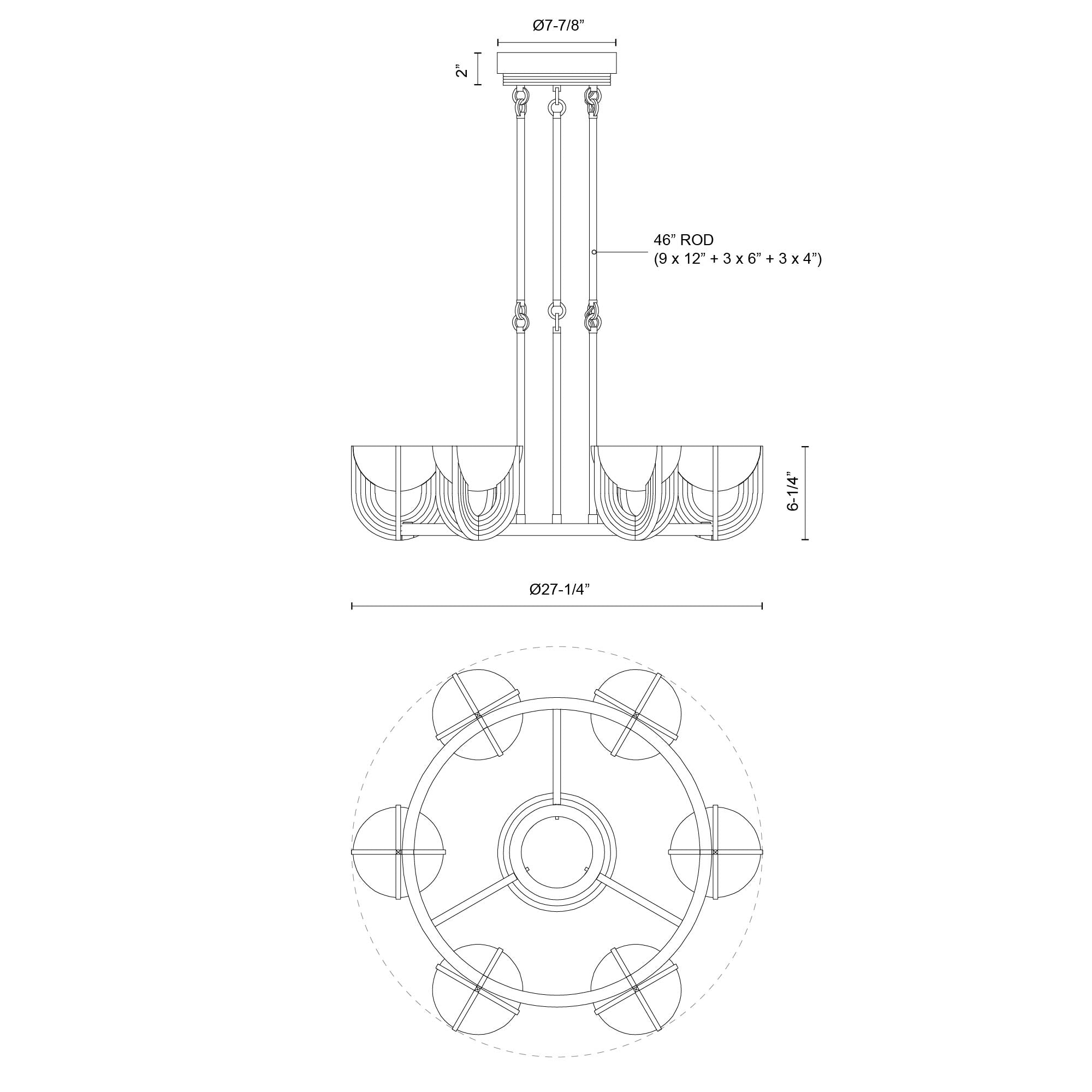 Colette 27-inch Chandelier