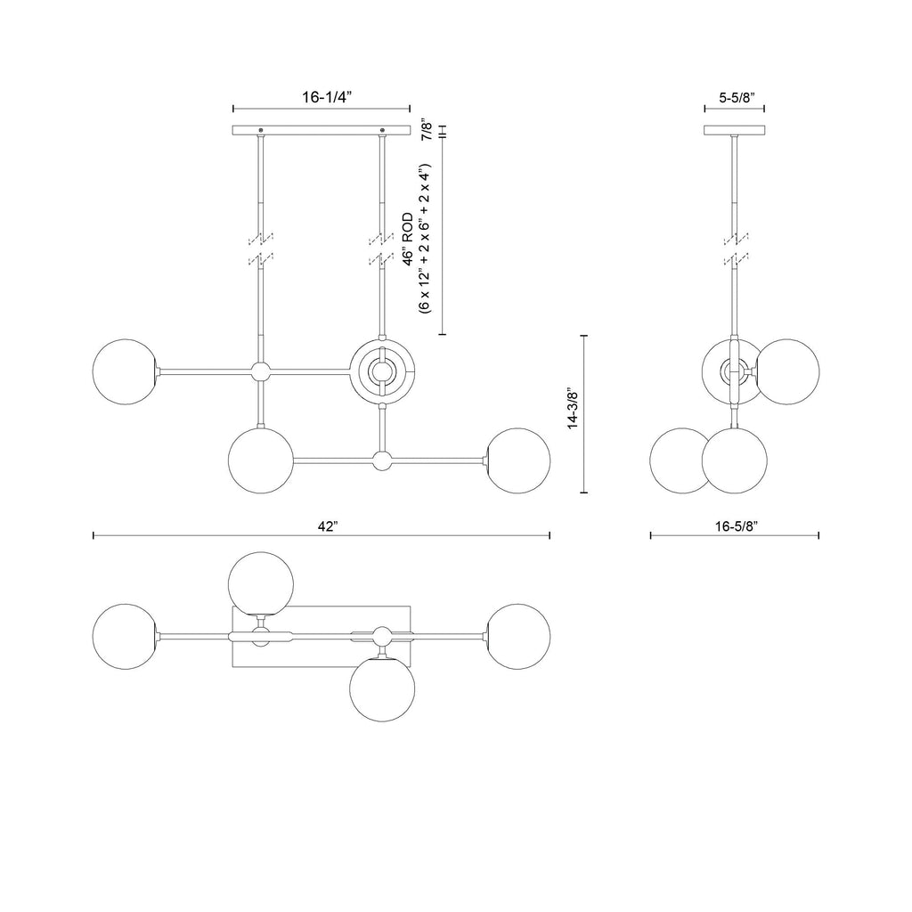 Fiore 42-in Chandelier