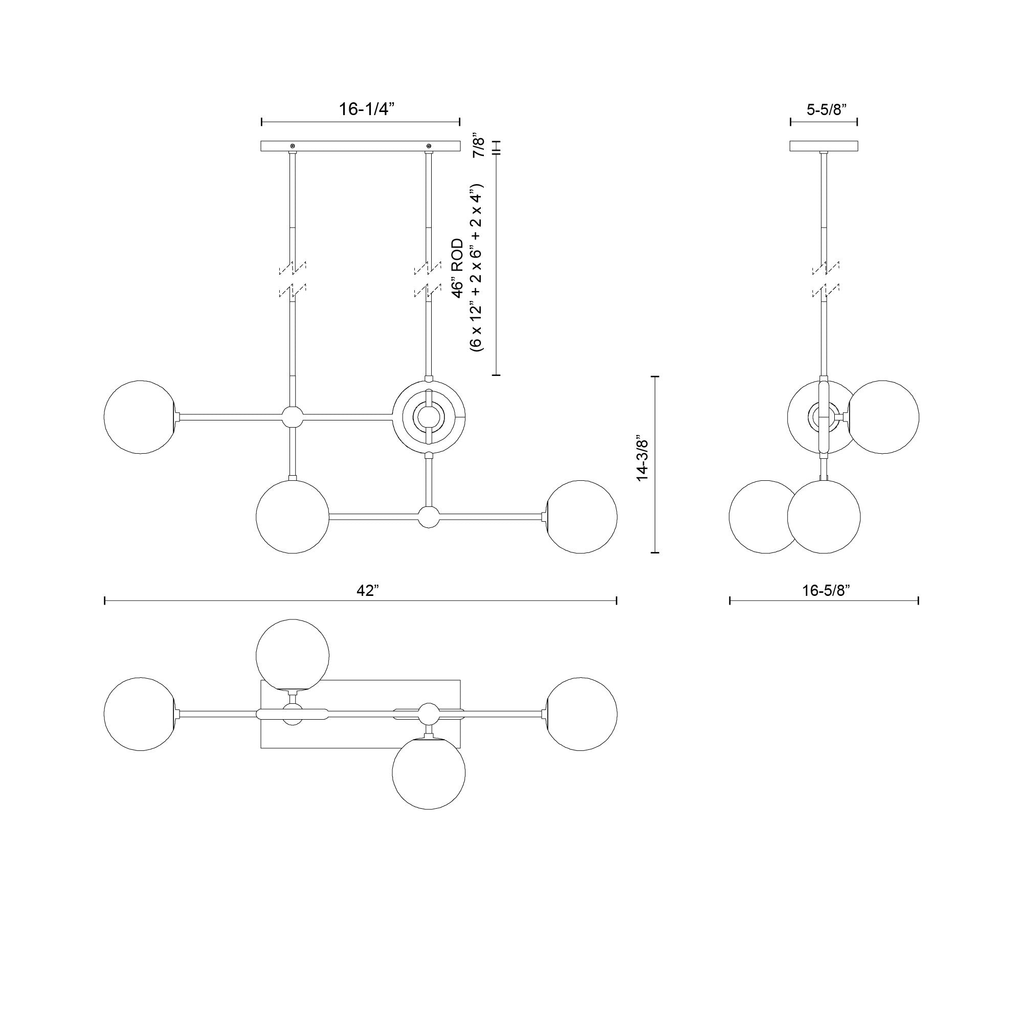 Fiore 42-in Chandelier