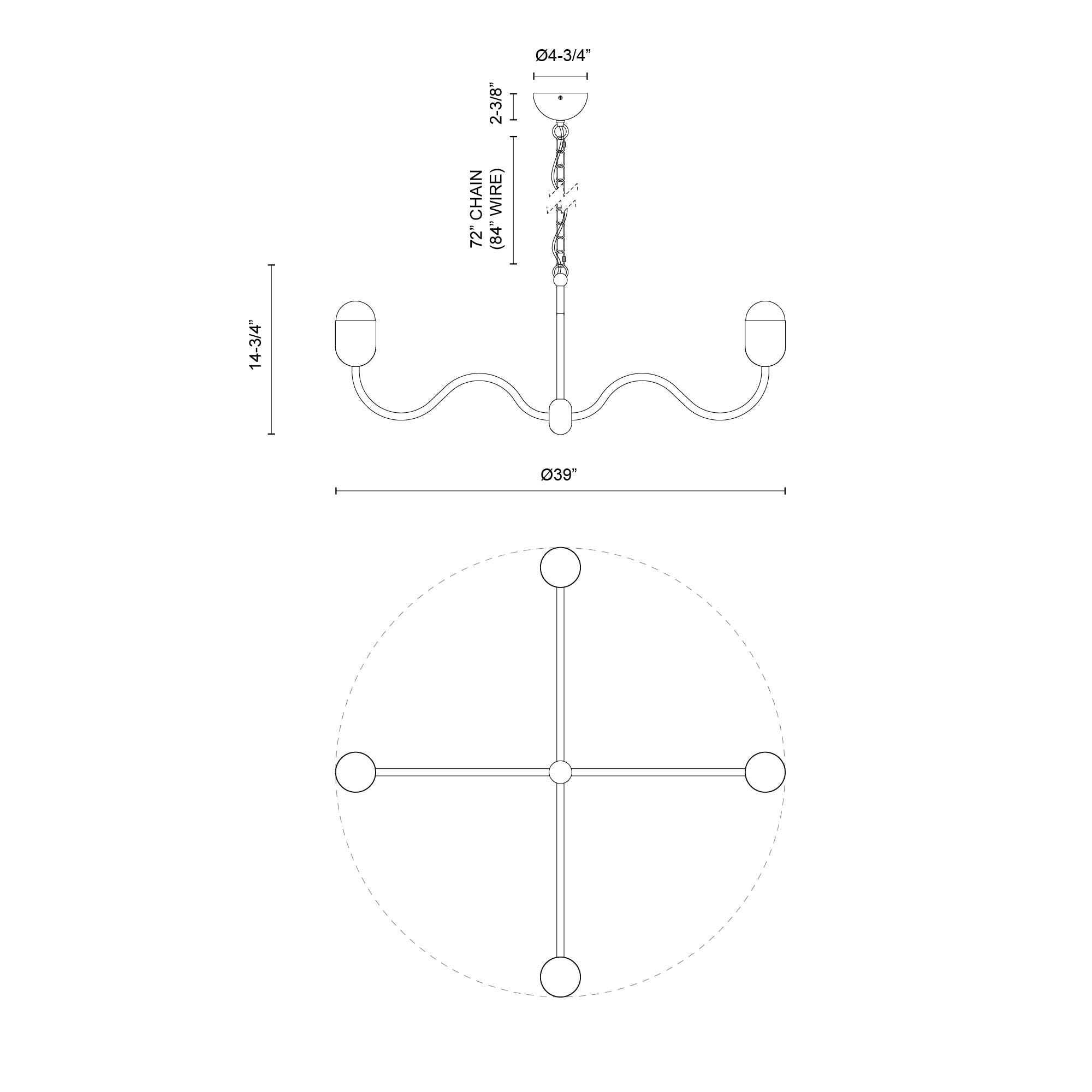 Effie 39-in Chandelier