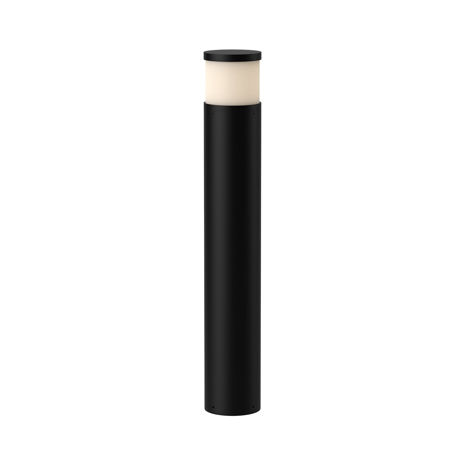 Chadworth 40-in Exterior Bollard — Black [Universal Voltage]