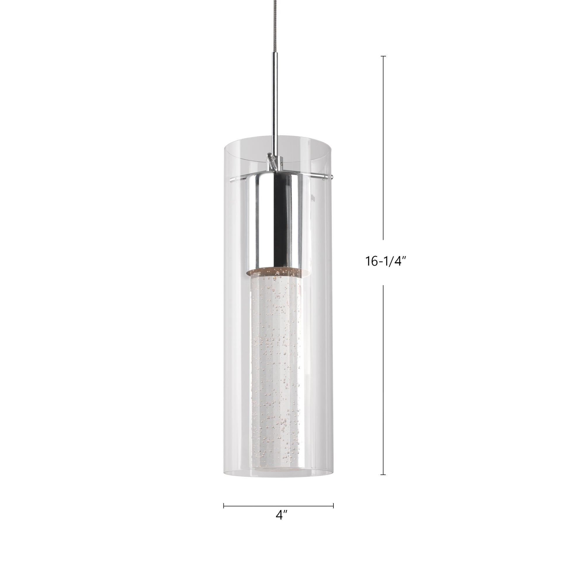Champagne 4-in Pendant