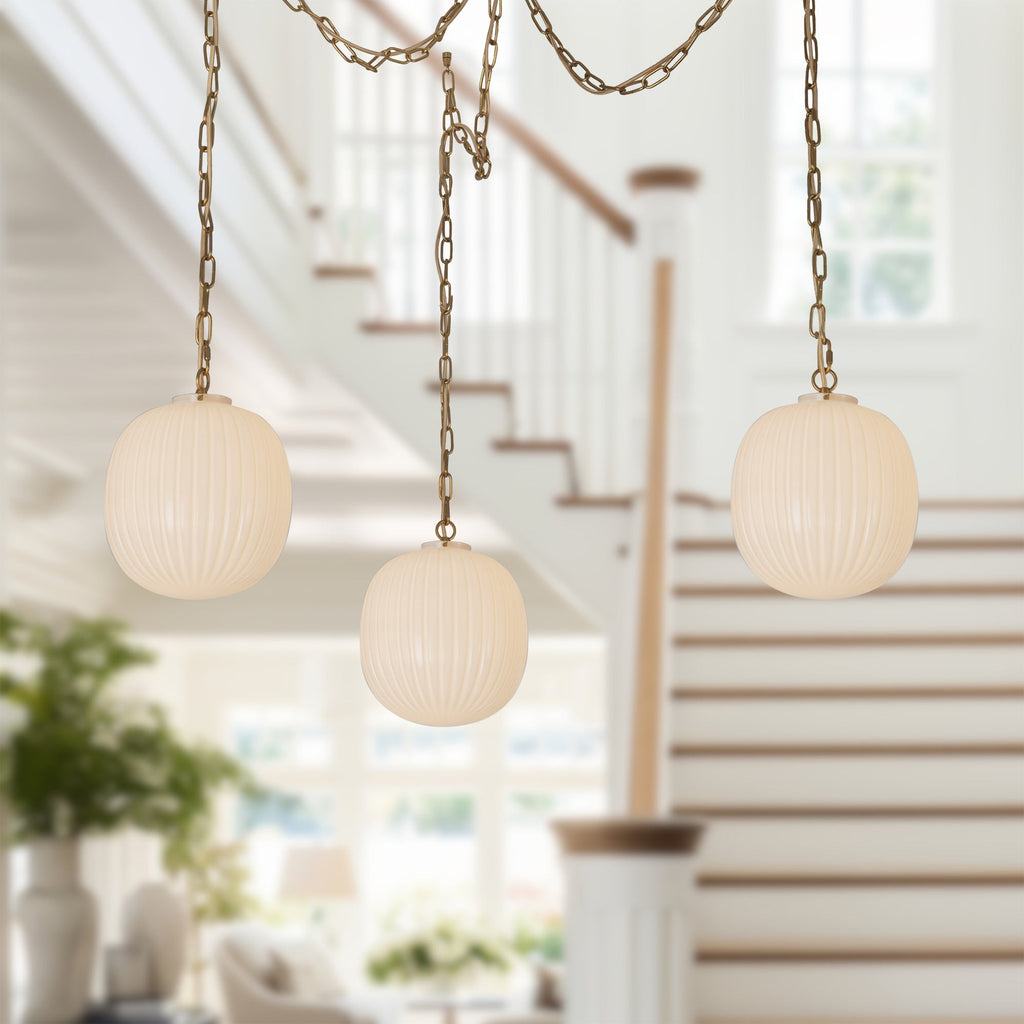 Cherise 12-in 3-Head Multi Pendant