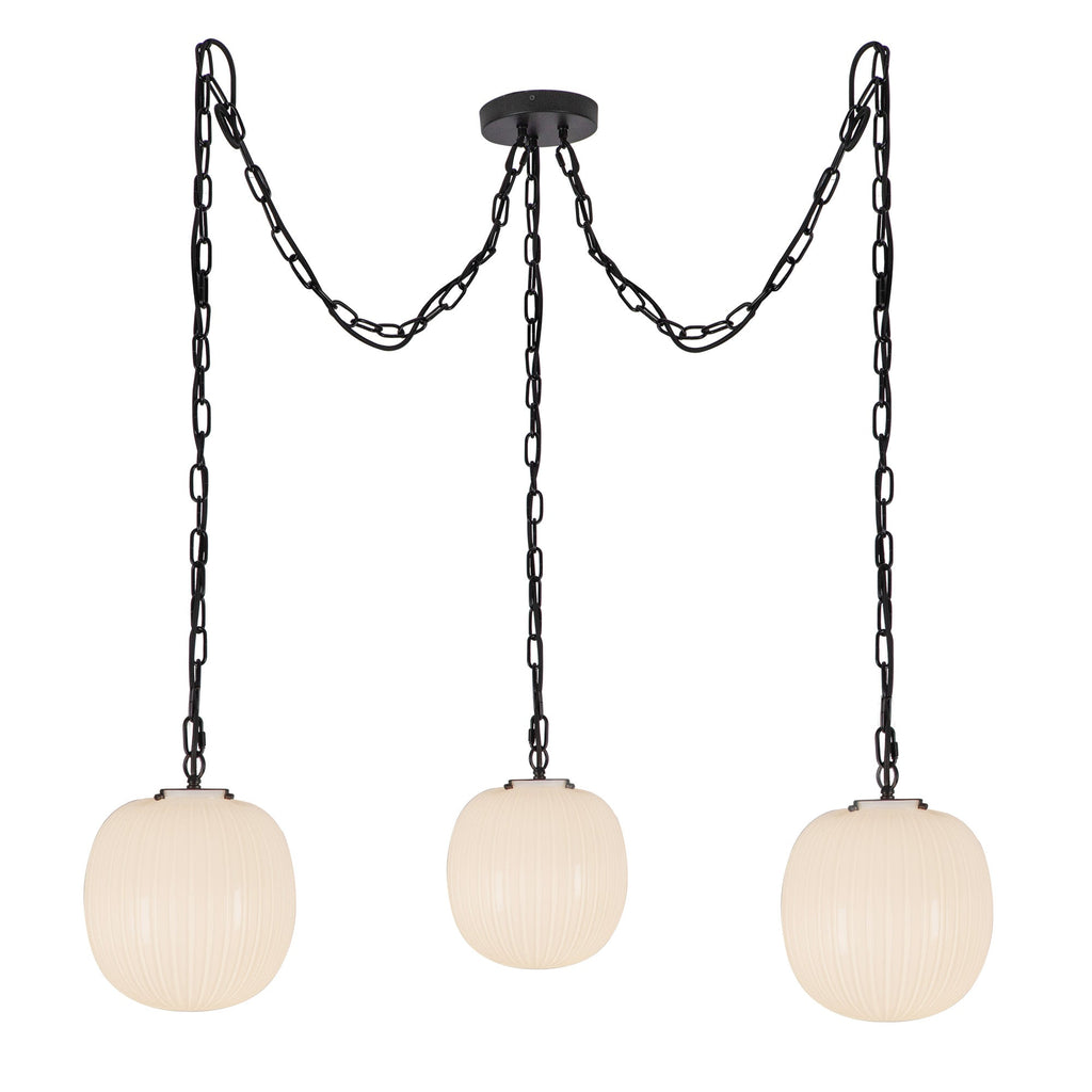 Cherise 12-in 3-Head Multi Pendant