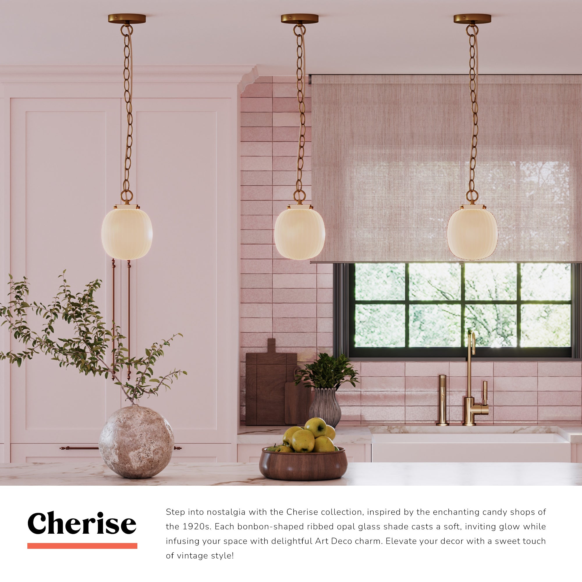Cherise 12-in Pendant