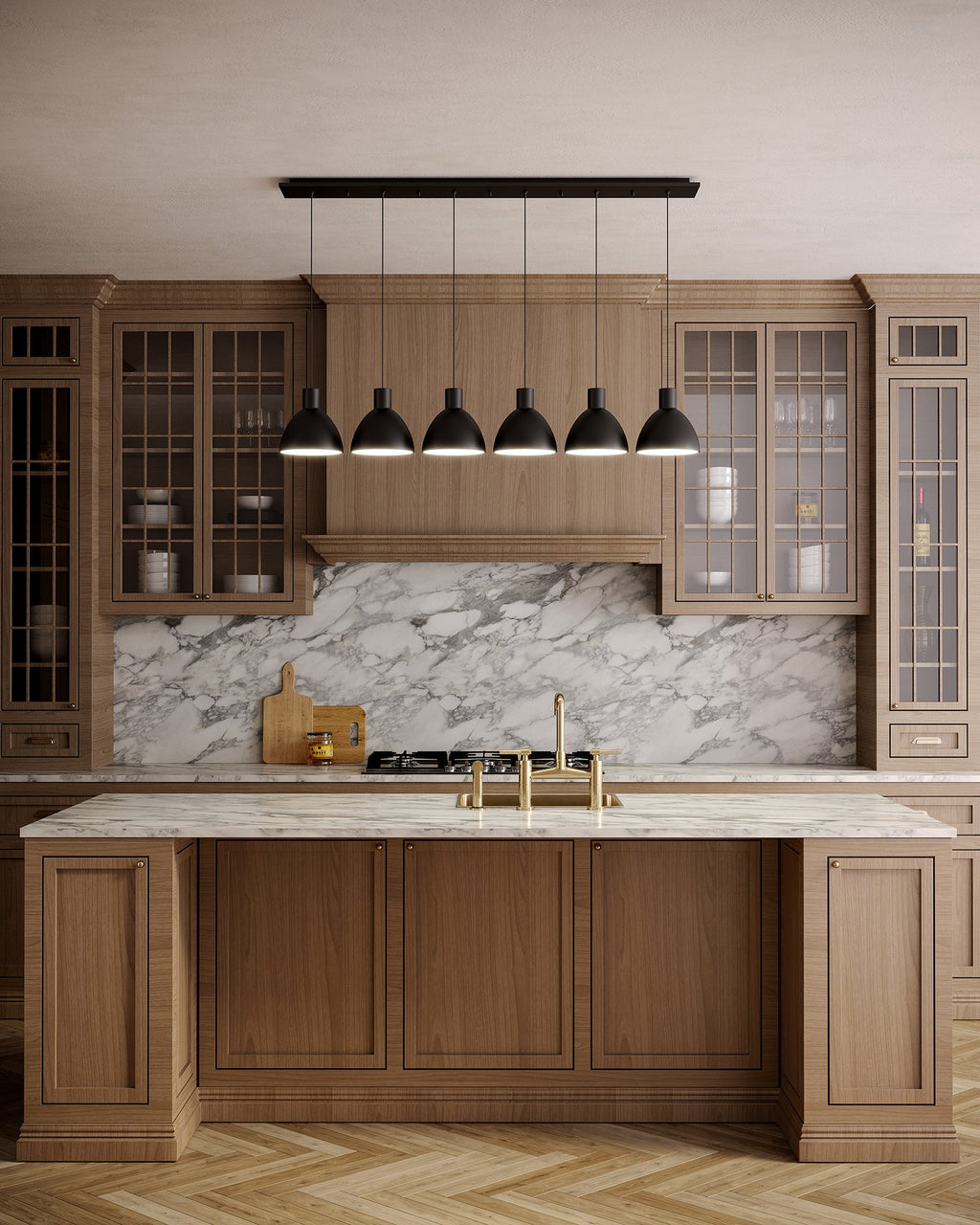 Chroma 6-in 4 Head Multi Pendant