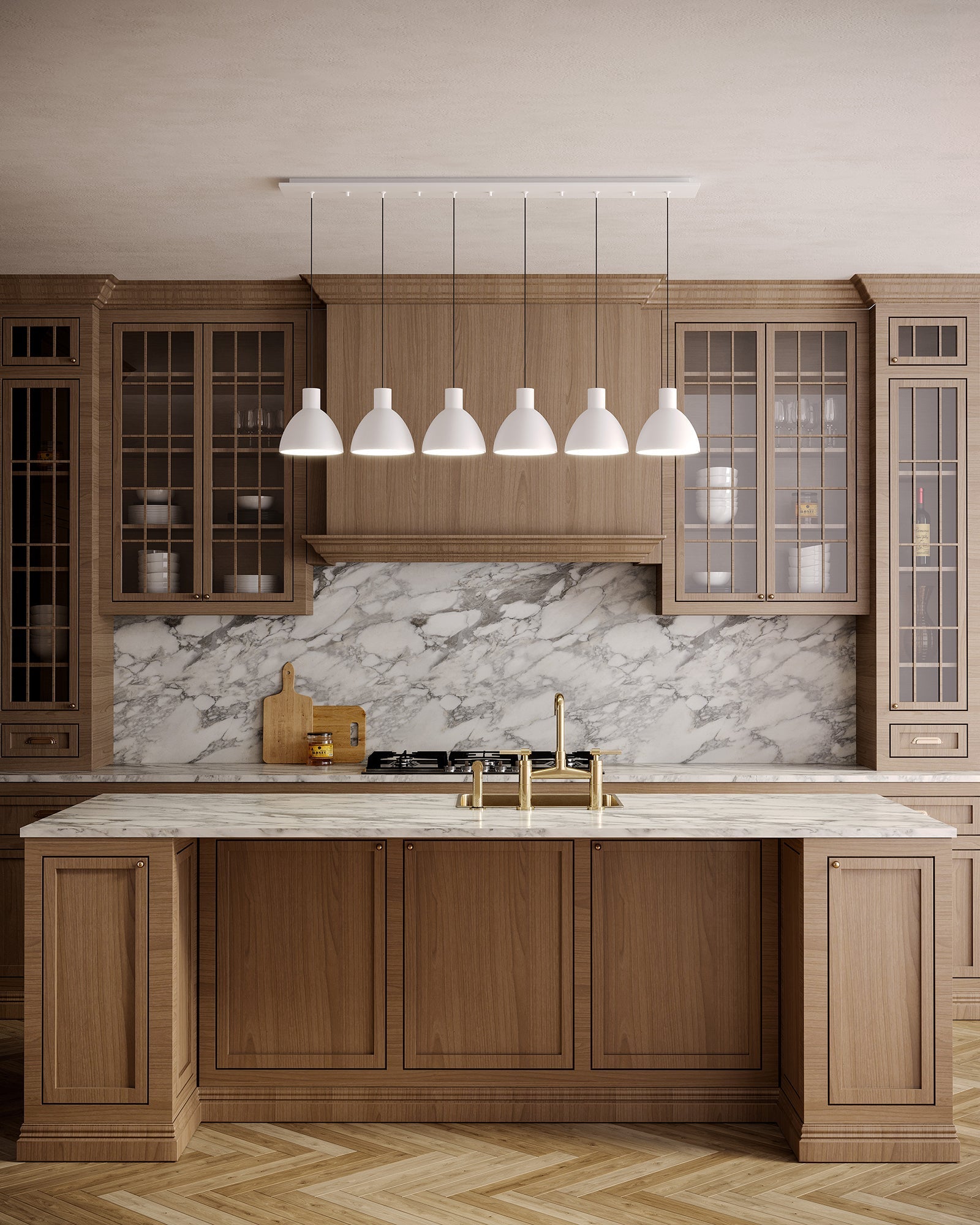 Chroma 6-in 4 Head Multi Pendant