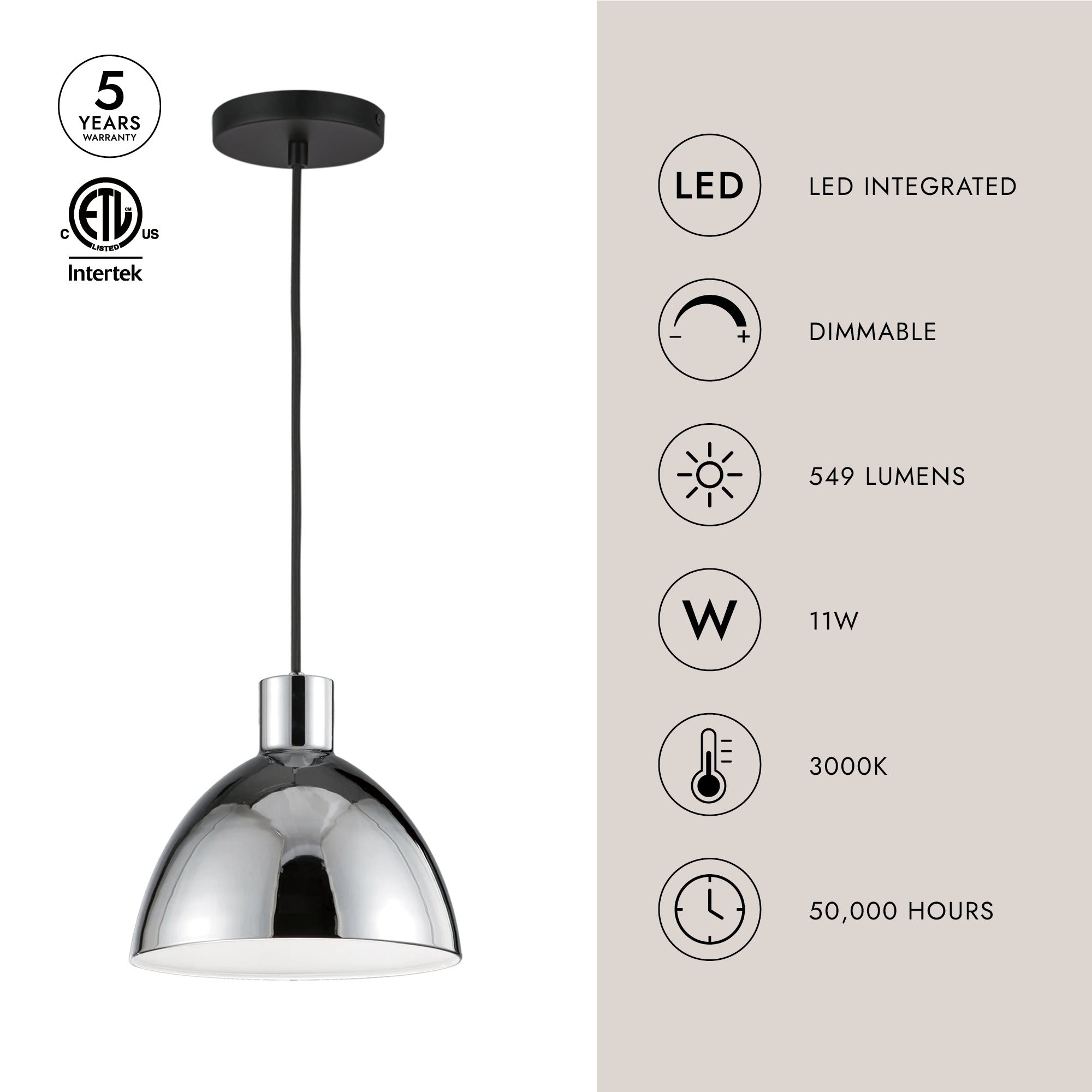 Chroma 9-in Pendant