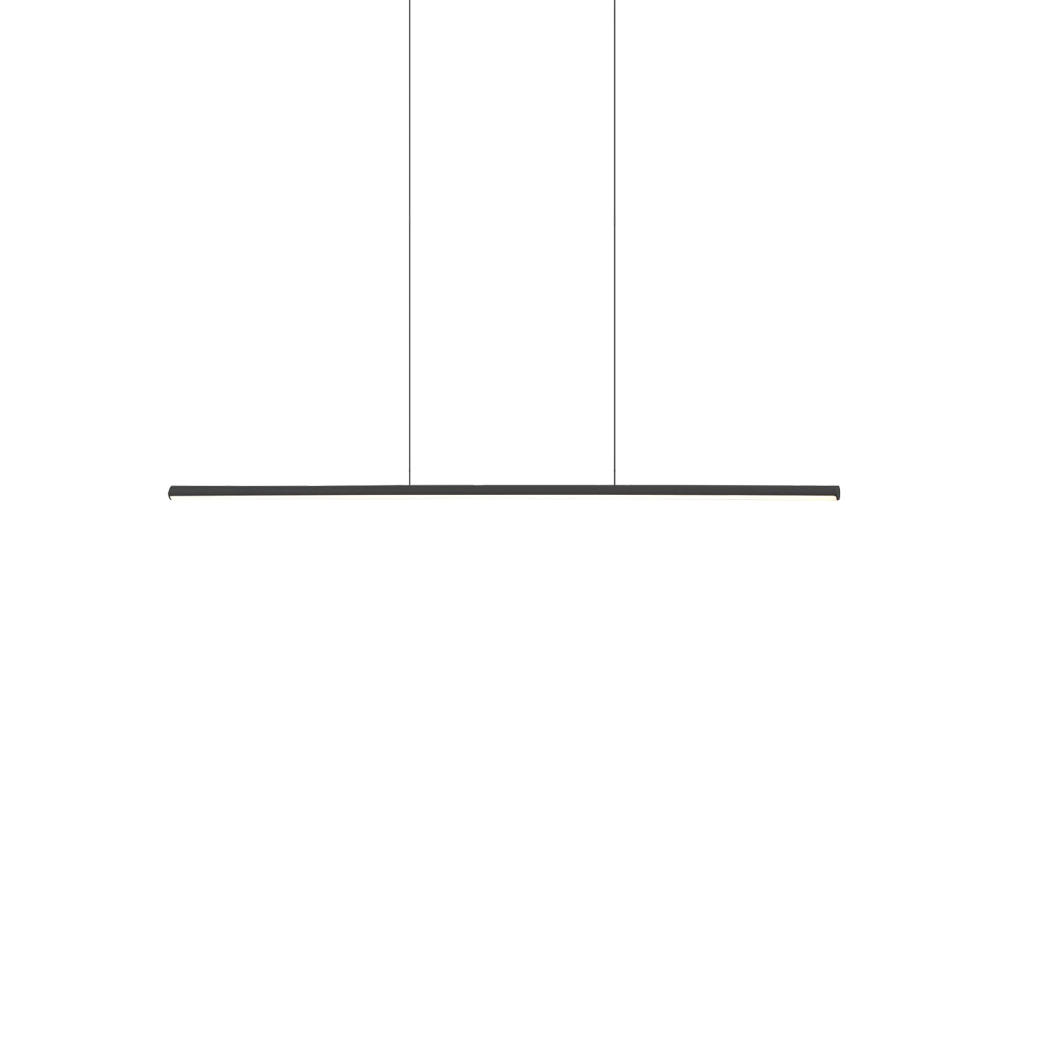 Chute 35-in Linear Pendant — Black [Universal Voltage]