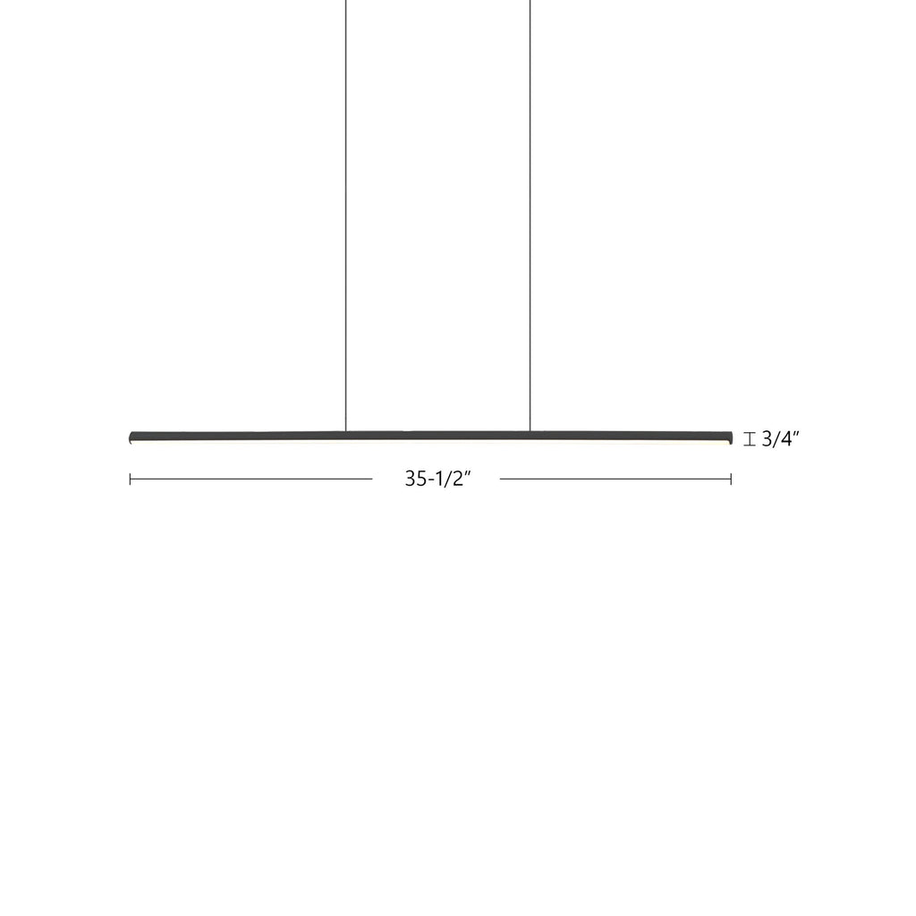 Chute 35-in Linear Pendant