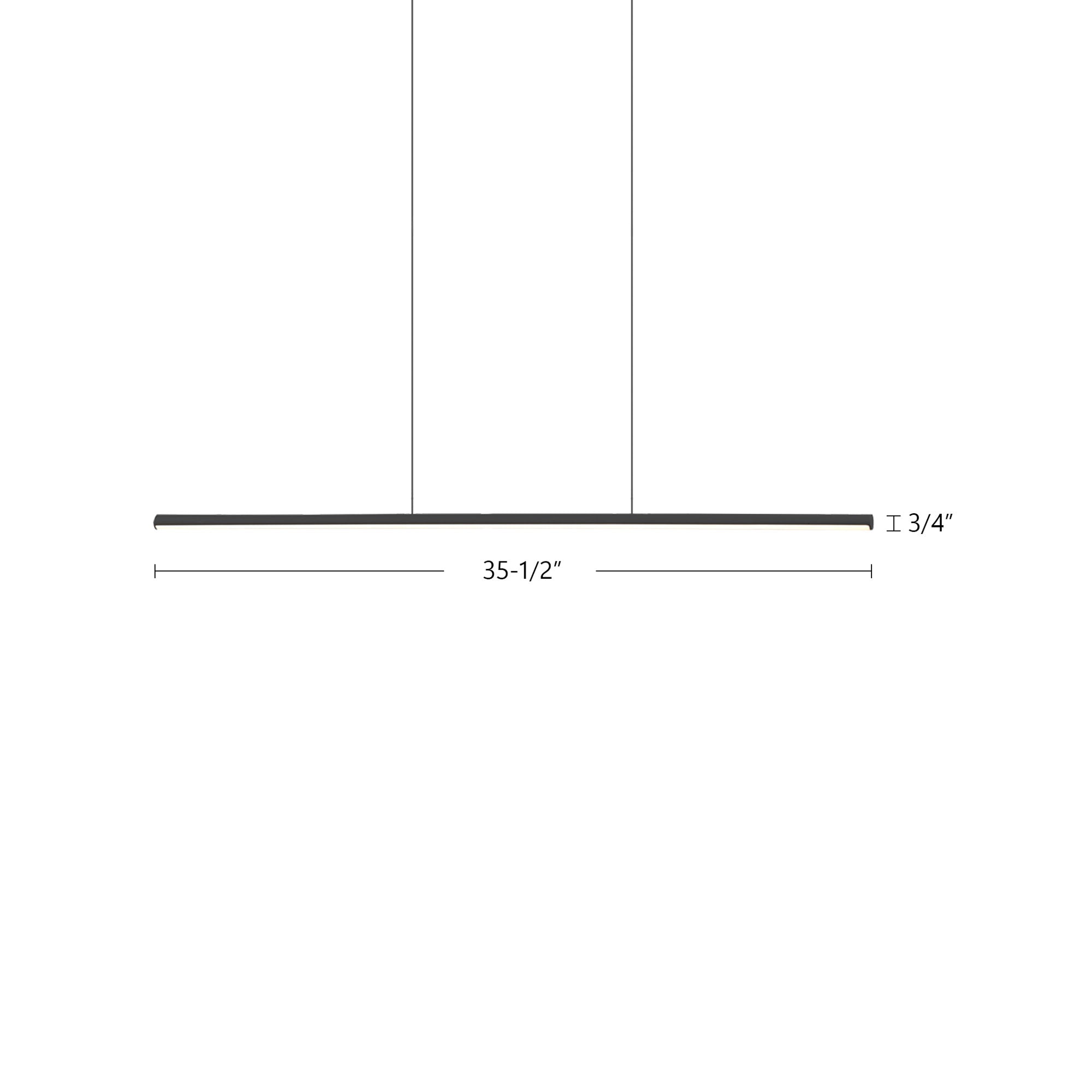 Chute 35-in Linear Pendant