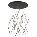 Chute 50-in Multi Pendant — Black [Universal Voltage and 0-10 Dimming]