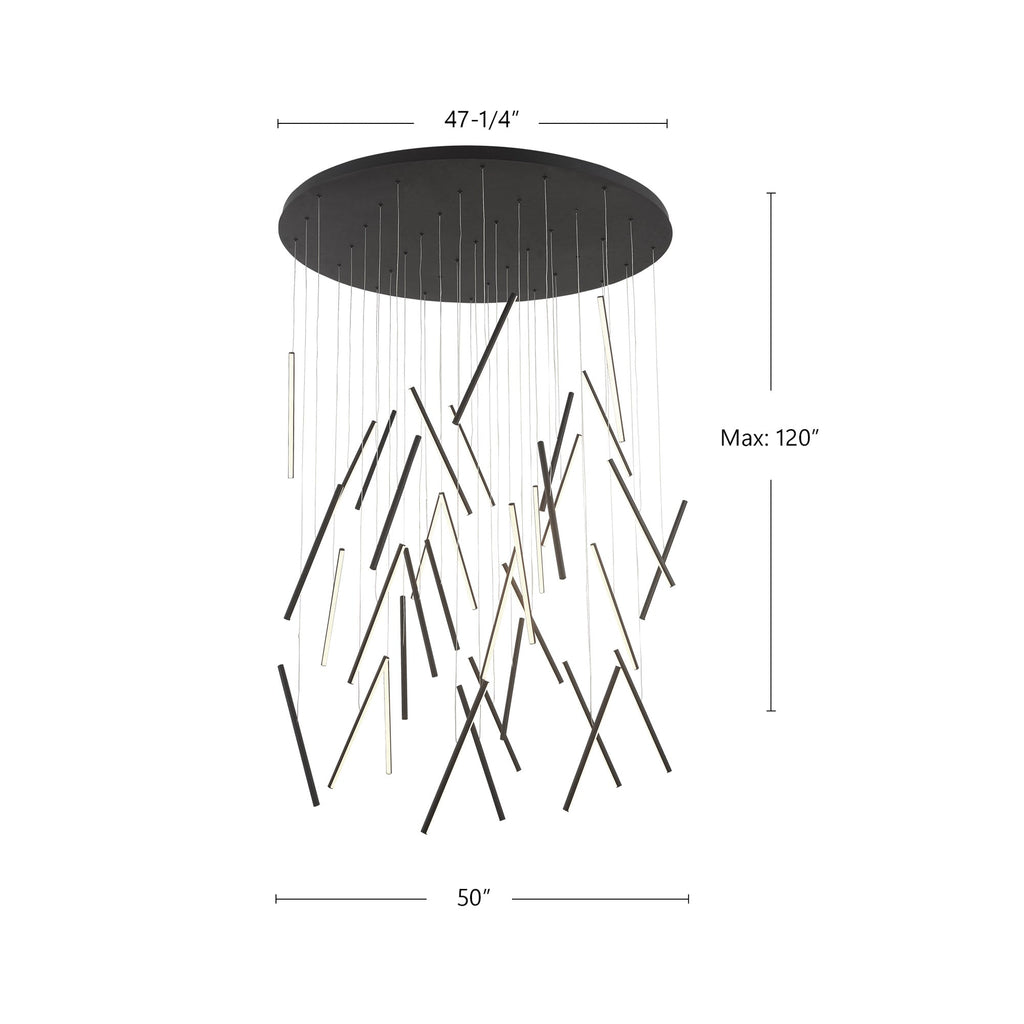 Chute 50-in Multi Pendant