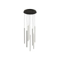 Chute 8 Head Multi Pendant — Black [Universal Voltage and 0-10 Dimming]