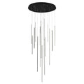 Chute 16 Head Multi Pendant — Black [Universal Voltage and 0-10 Dimming]