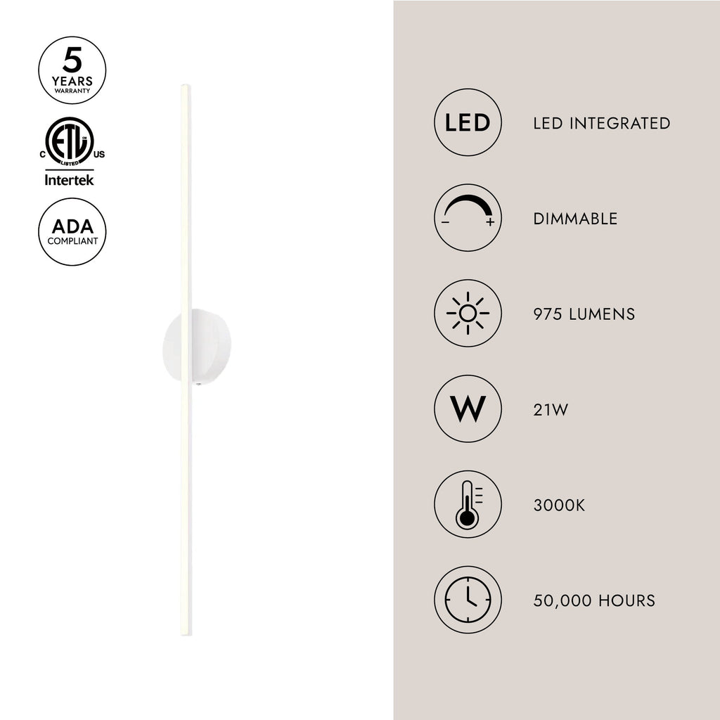 Chute 47-in Wall Sconce