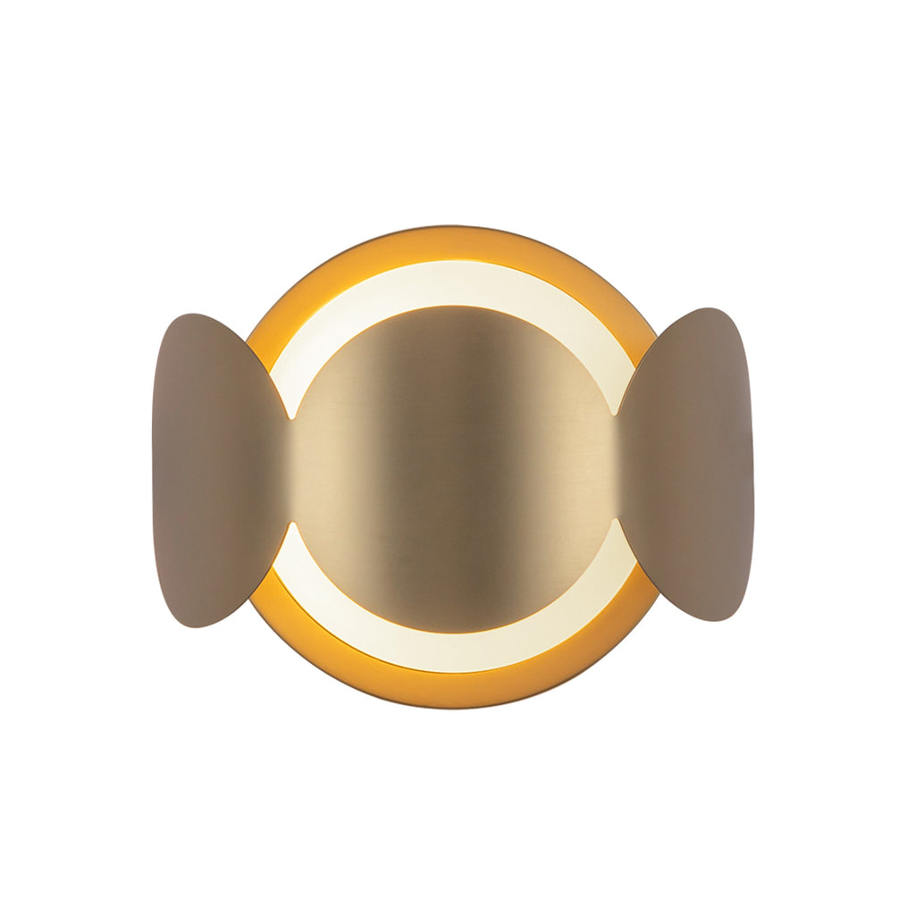 Ciel 10-in Wall Sconce — Brushed Gold/Opal Glass