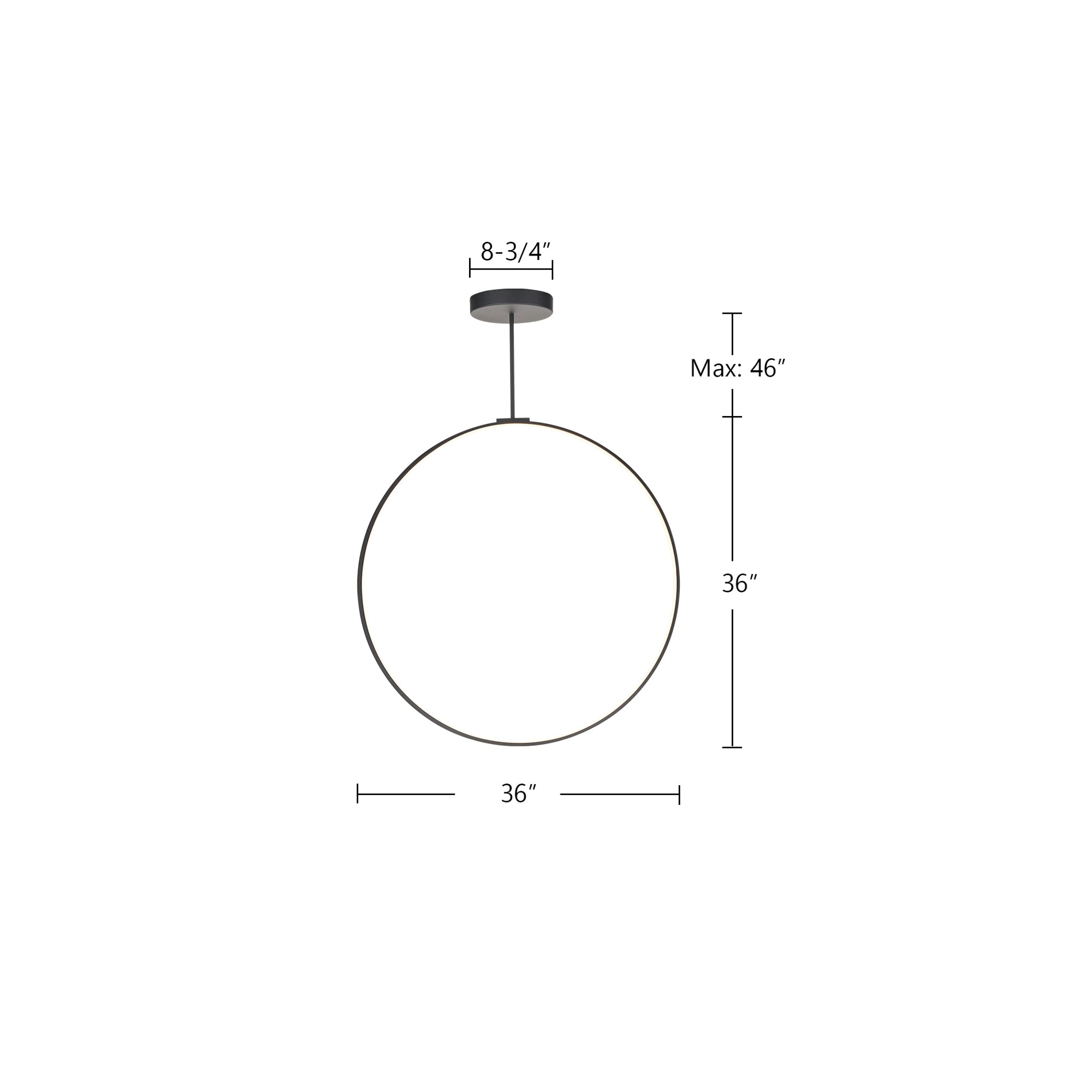 Cirque 36-in Pendant