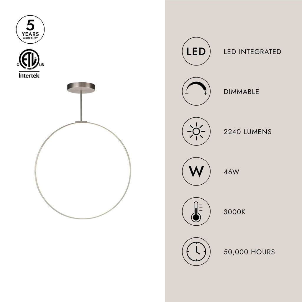 Cirque 36-in Pendant