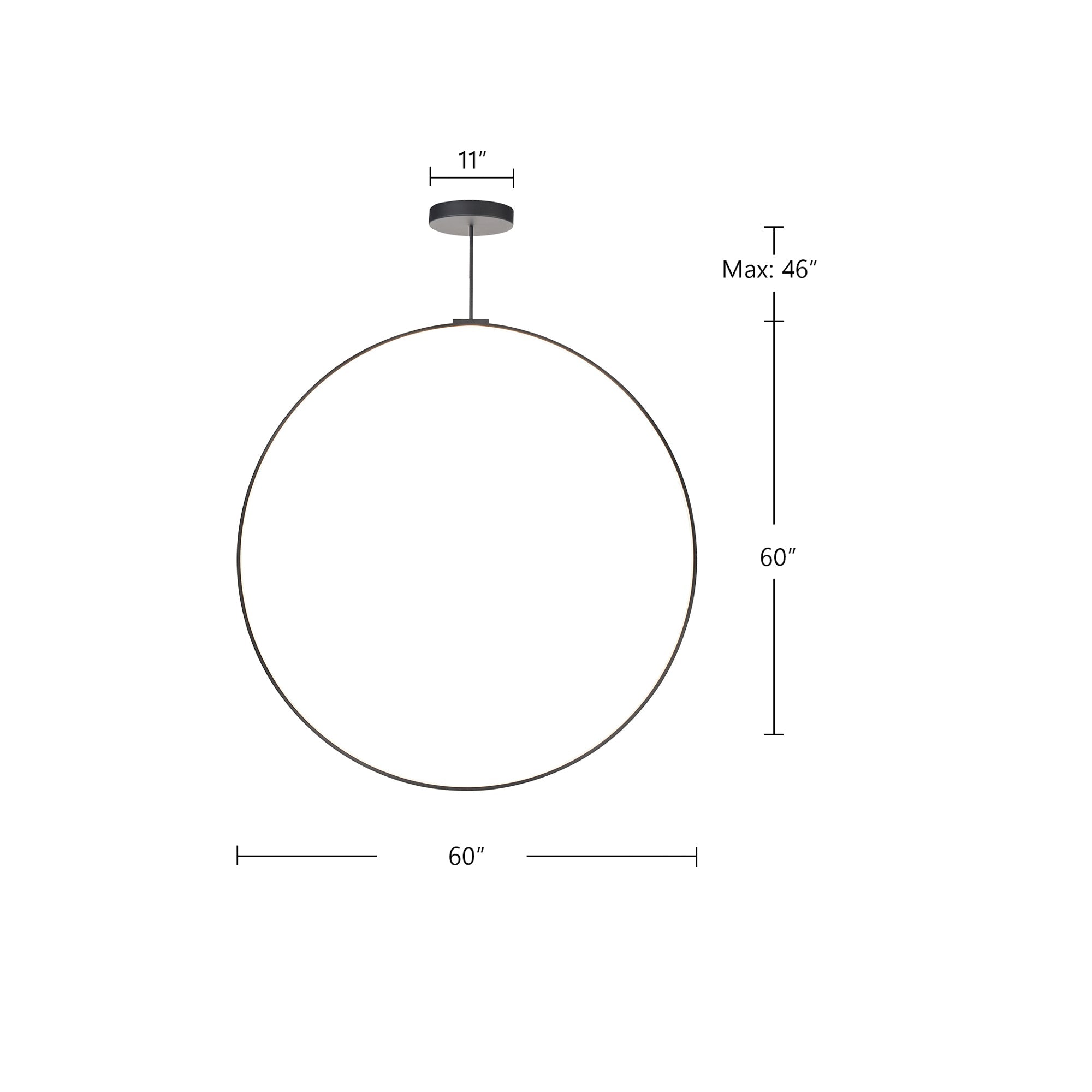 Cirque 60-in Pendant