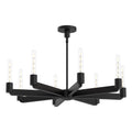 Claire 32-in Chandelier — Matte Black