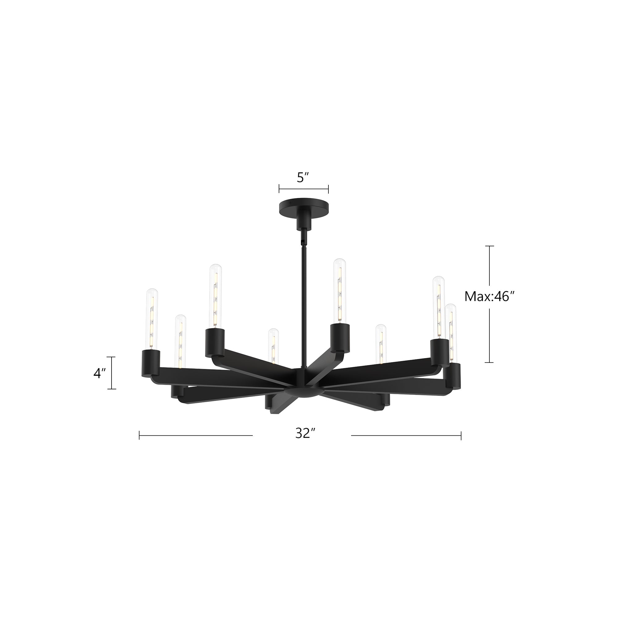 Claire 32-in Chandelier