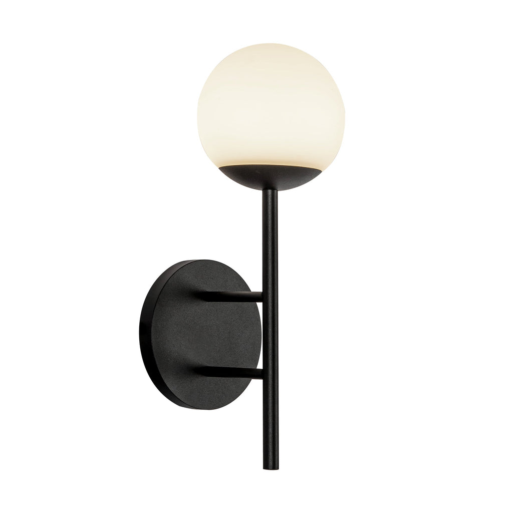 Claremont 13-in Exterior Wall — Black/Opal Glass