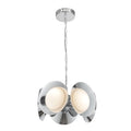 Cleo 16-in Chandelier — Chrome/Opal Glass [Universal Voltage]