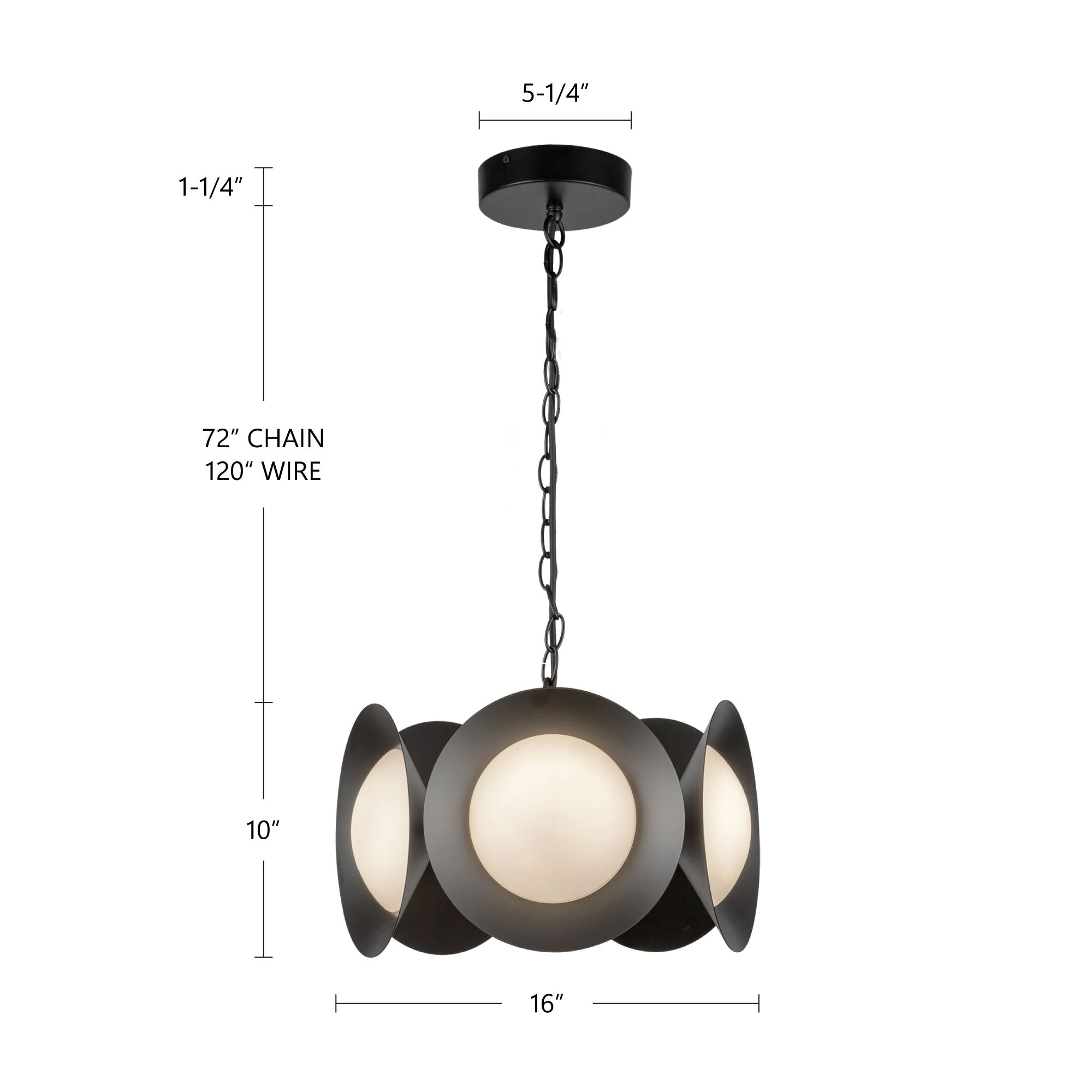 Cleo 16-in Chandelier