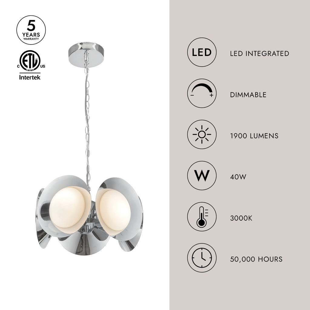 Cleo 16-in Chandelier