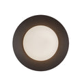 Cleo 9-in Wall Sconce — Black/Opal Glass