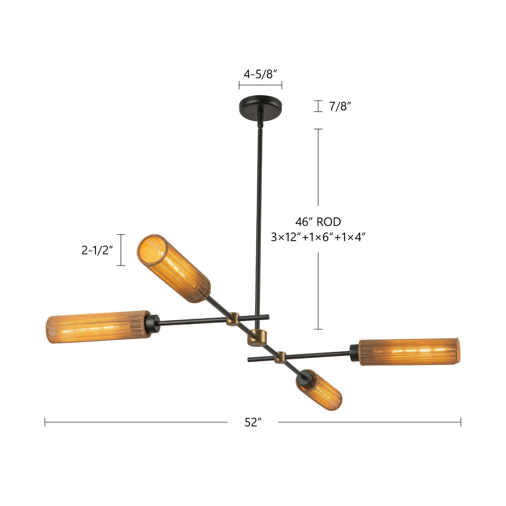 Colby 52-in Linear Pendant