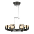Colette 27-in Chandelier — Urban Bronze/Alabaster [Universal Voltage]