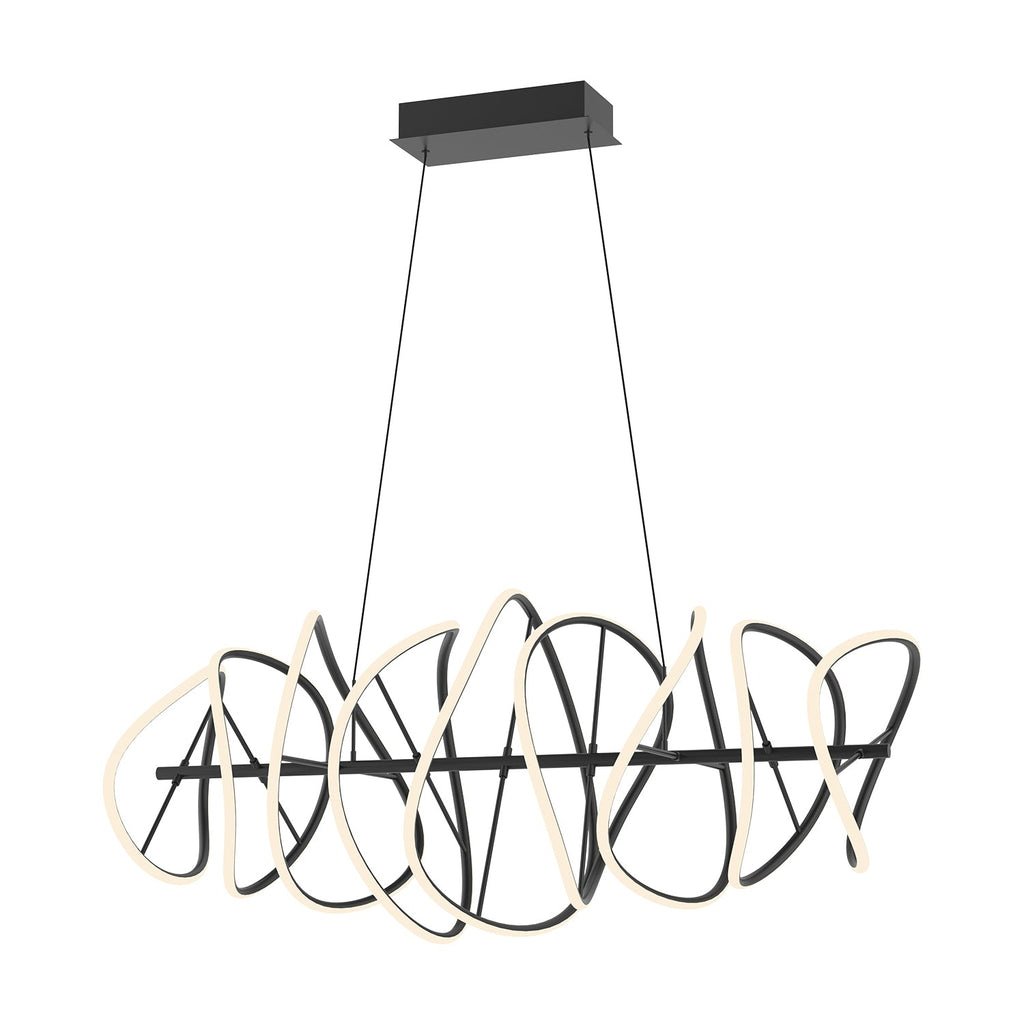 Collide 44-in Chandelier — Black