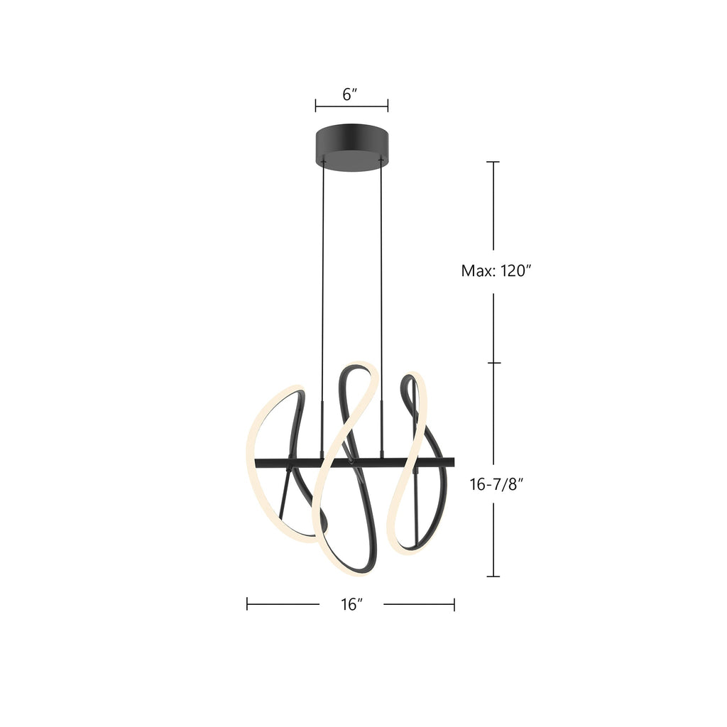 Collide 16-in Pendant